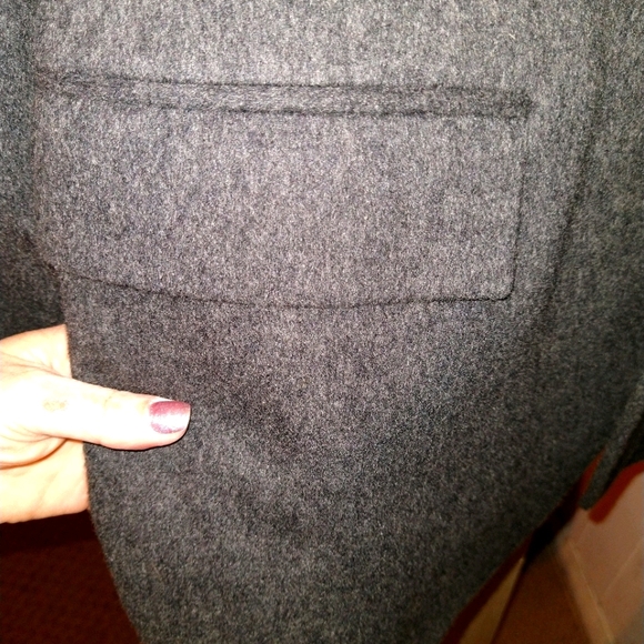 Wool dark gray blazer / suit coat - Picture 6 of 11